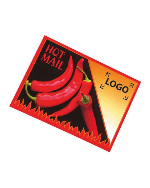 6 g Samen-Briefkarte Hot Mail mit Werbedruck
