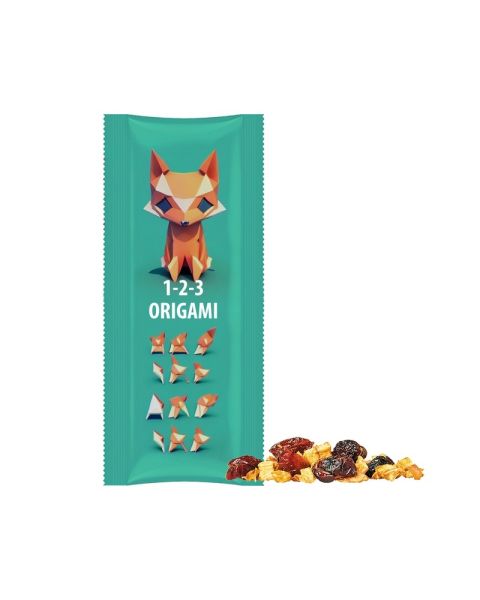 15 g Bio Frucht-Mix im Stickpack mit Werbedruck