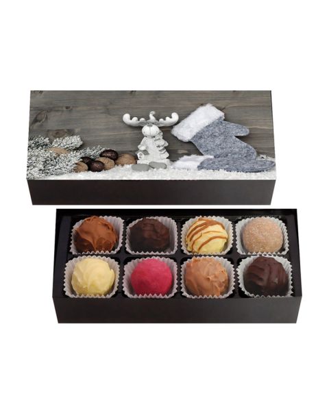 100 g Klarsichtpackung Trüffel mit Winter-Einleger