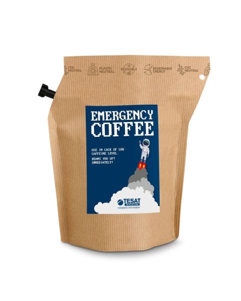 Promotional coffee with printable label