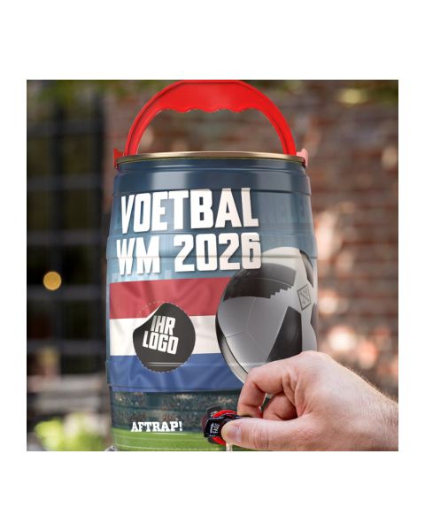 5 l WM-Bierfass Niederlande Edition mit Ihrem Firmenlogo