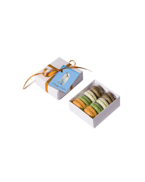 80 g Macarons in individueller Werbekartonage