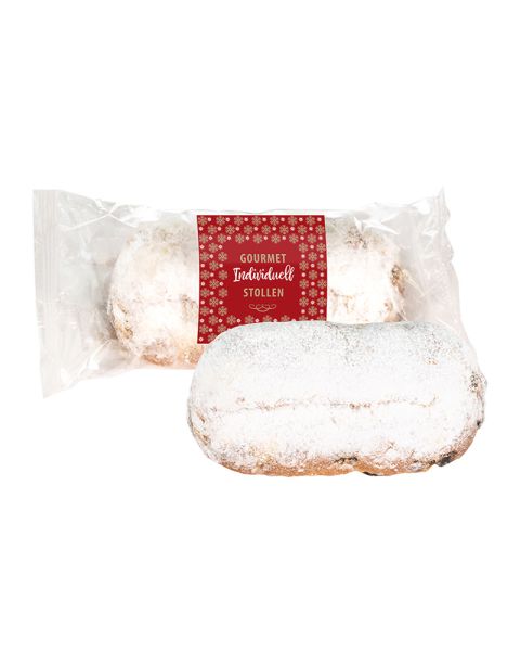 200 g gourmet stollen with customised advertising label