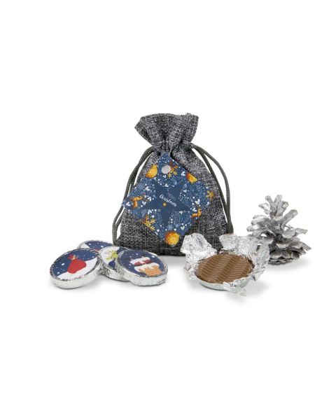 Christmas chocolate coins present