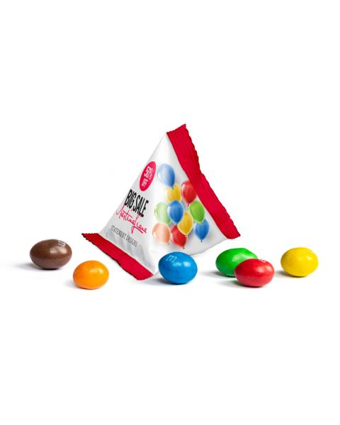 10 g Tetrahedron M&M's Peanuts with logo print