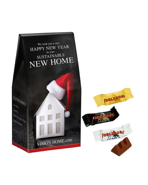 Maxi promotional box of Toblerone Mini Mix with promotional print