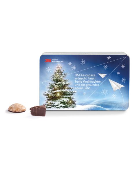 Gift tin with custom printing