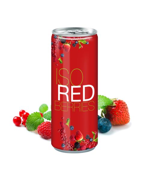Werbedose Iso Drink Redberries