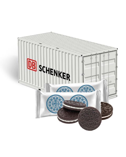 3D gift container OREO chocolate biscuits with promotional print