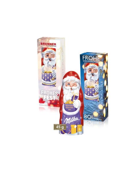 45 g Milka Santa Claus in a promotional box