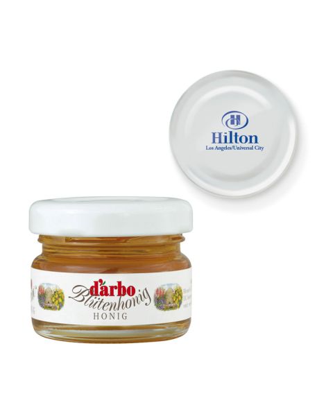 28 g Honig im Miniglas mit individueller Deckelbedruckung