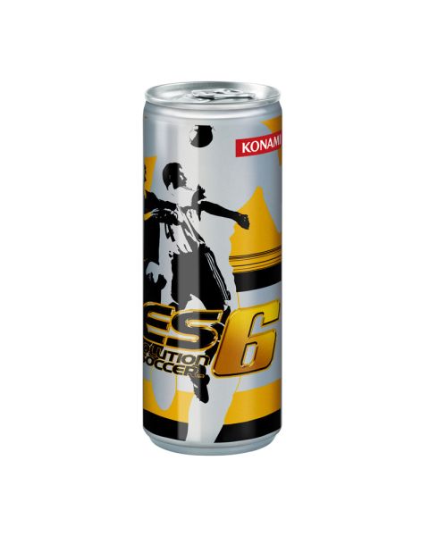 Promotional can of energy drink with promotional print