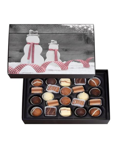 250 g Klarsichtpackung Nougat mit Winter-Einleger