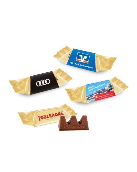 Toblerone Mini with promotional sleeve and logo print