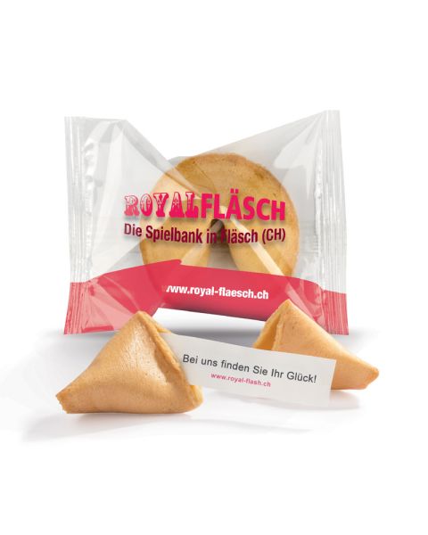 Veganer Werbe-Glückskeks mit Logodruck