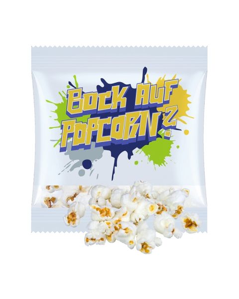 10 g salziges Popcorn im Werbetütchen mit Logodruck