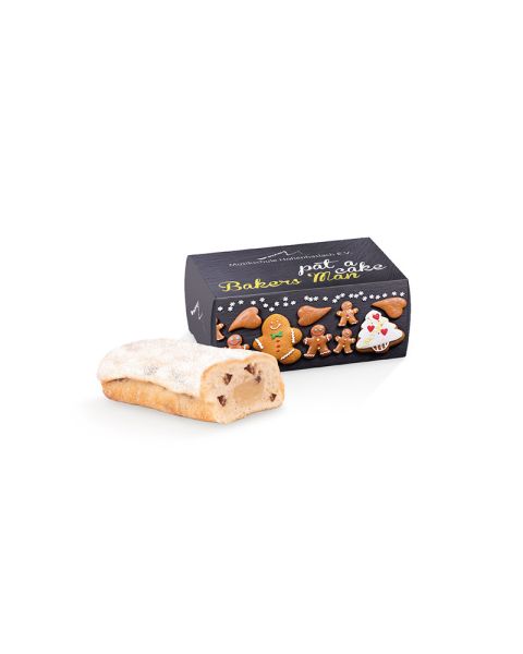 Mini Christmas stollen 80 g in promotional cardboard box