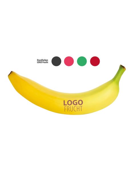 PR LogoBanane mit Werbedruck