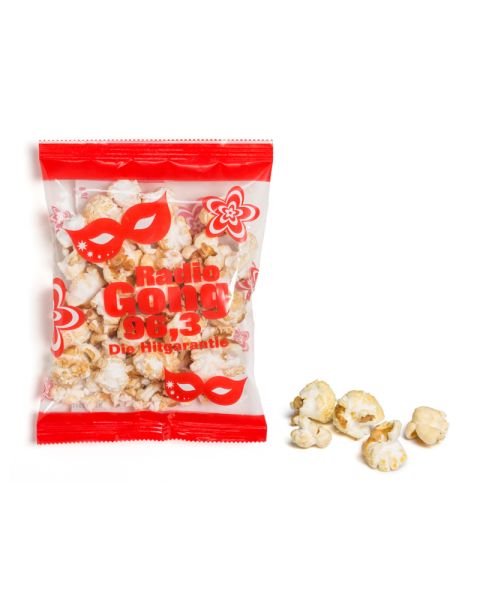 10 g popcorn in promotional bag with logo print