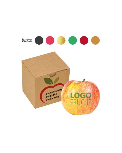 PR LogoFrucht Snackbox mit Werbeanbringung