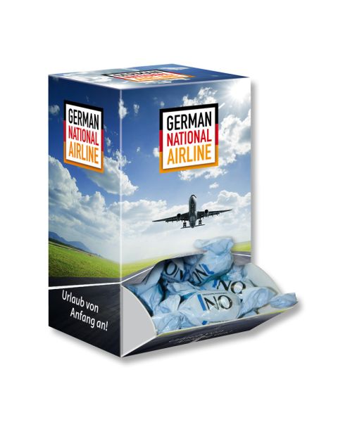 Promotional mini display with customised printing