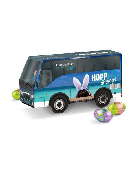 3D Oster Transporter Schoko-Ostereier mit Werbebedruckung