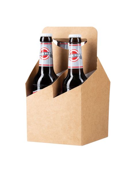 4-bottle carrier for Nordic Pilsner with promotional label
