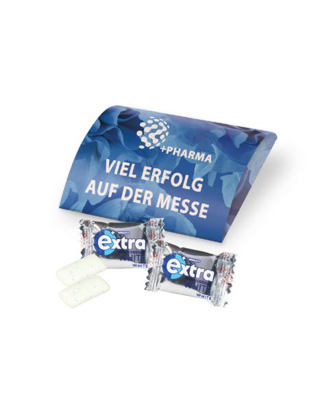 Wrigley's Extra White chewing gum in promotional letter with advertising print
