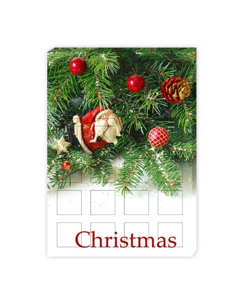 Befüllbarer Adventskalender 24 Fächer 50x50x35 mm mit Werbedruck