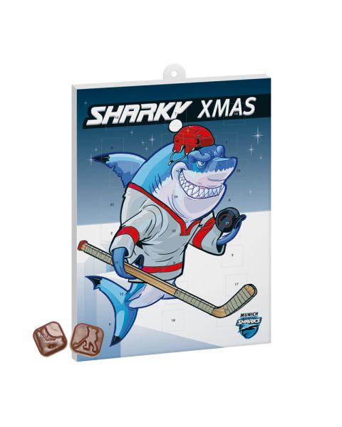 Ice hockey chocolate Advent calendar with logo print