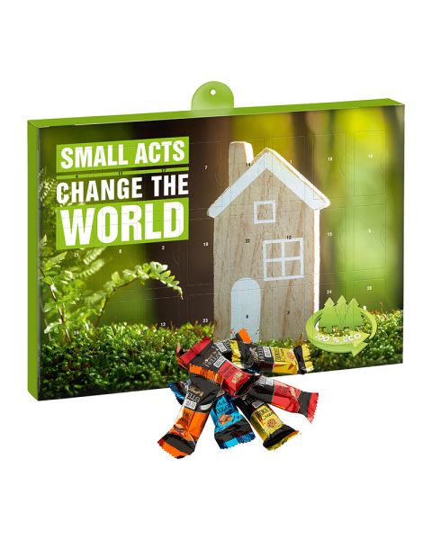 Eco Advent calendar Lindt HELLO Mini with promotional print