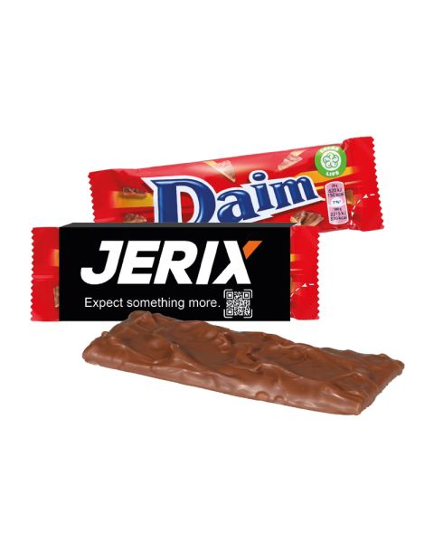 28 g Daim bars in printable promotional sleeve