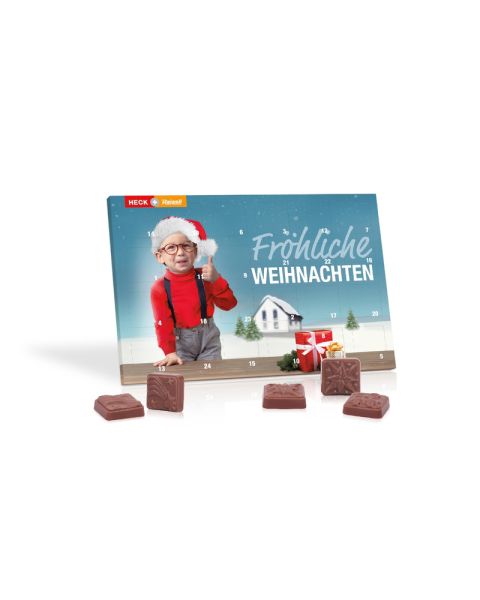 Classic Exclusive table Advent calendar with promotional print