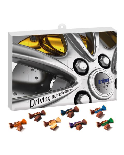 Merci Petit Advent calendar with advertising print