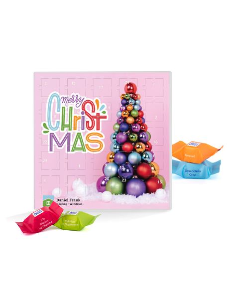 Ritter SPORT square Advent calendar with logo print