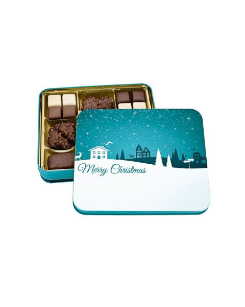 Merry Christmas gift tin in standard design