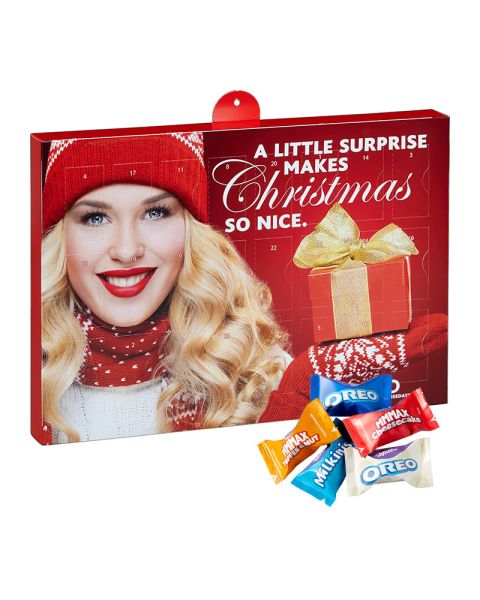 Milka Tender Moments Advent Calendar with promotional print
