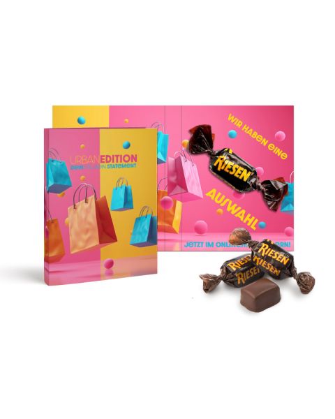STORCK RIESEN in a folding card with promotional print