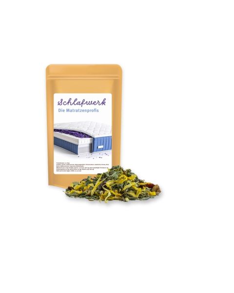 11 g Kräutertee Lavendel im Mini Doypack mit Werbeetikett