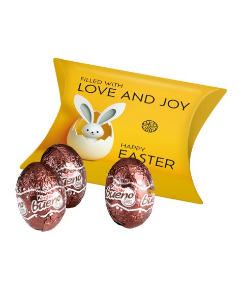 Kinder Bueno eggs in customisable pillow packaging