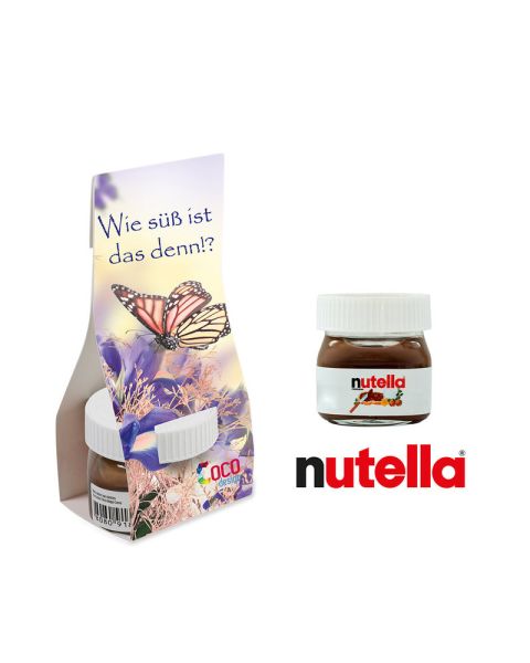 Nutella in Überreichverpackung - Ostern mit Werbeanbringung
