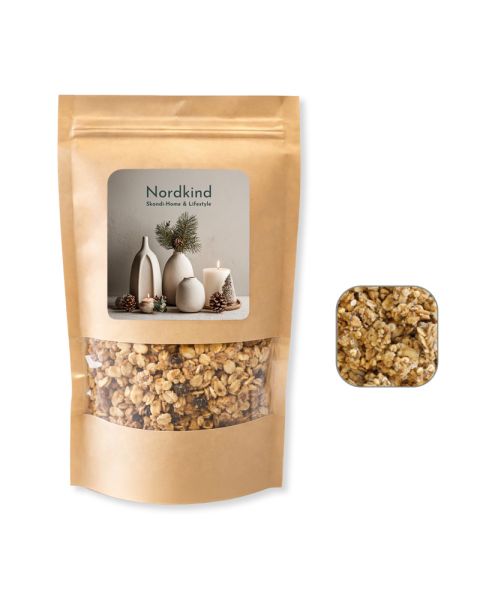 100 g BIO Granola Classic vegan im Werbebeutel mit Logodruck