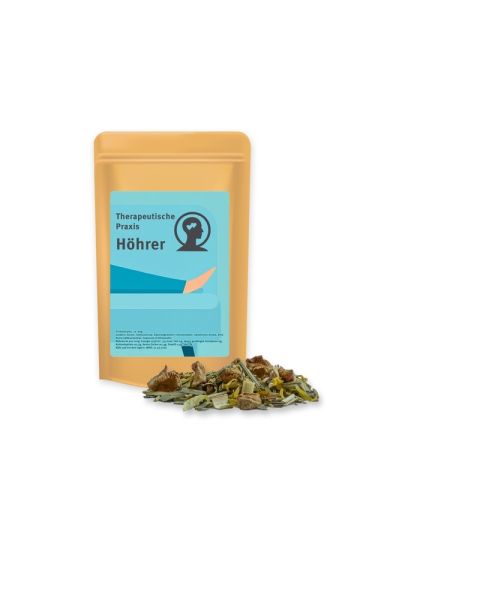 12 g Bio Kräutertee Seelenwohl im Mini Doypack mit Werbeetikett