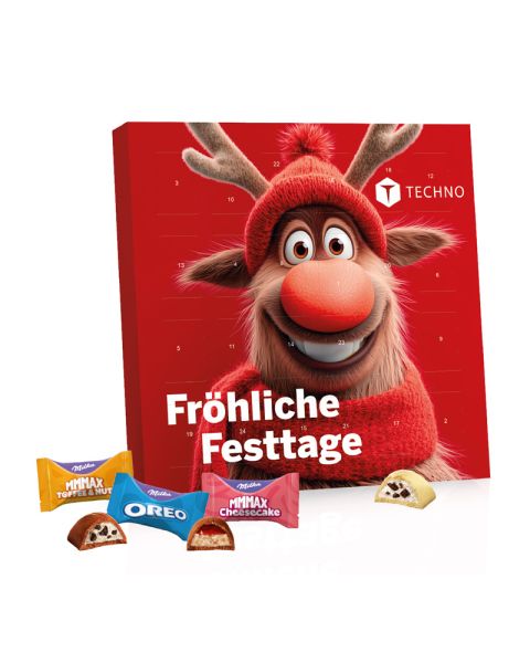 Tisch-Adventskalender Milka Favourites und Werbedruck