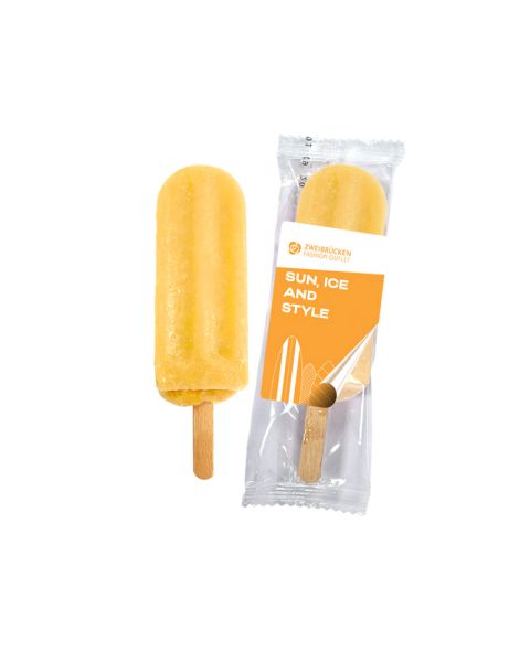 90 ml pineapple sorbet ice cream with promotional label