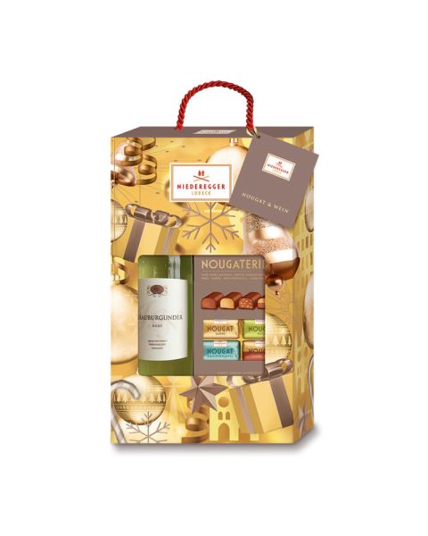 Präsent Niederegger Nougat & Wein