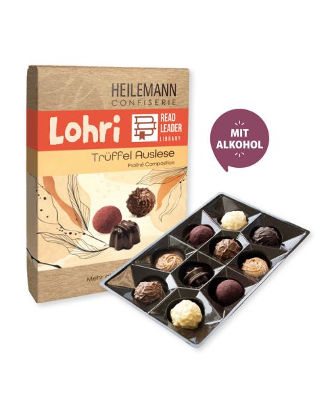 125 g Heilemann truffle selection in promotional box with promotional print