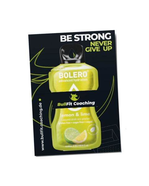 BOLERO drink powder with customisable promotional clip card