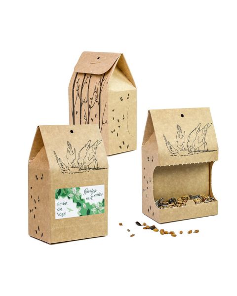Vogelfutter To-Go - Weihnachten mit Werbeanbringung
