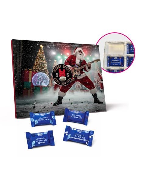 96 g KLETTinis Naps Adventskalender mit Werbedruck